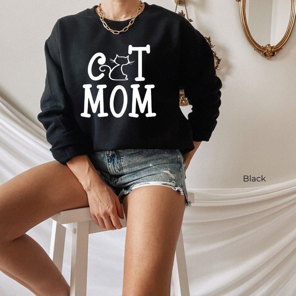 Cat Mom Sweatshirt, Pet Lover Pullover